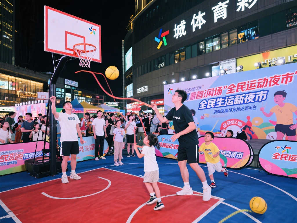 体彩携手城市广场打造全民运动夜市